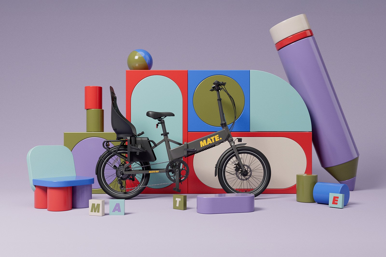 子どもの自転車送迎を、スタイリッシュに快適に。MATE.BIKEが